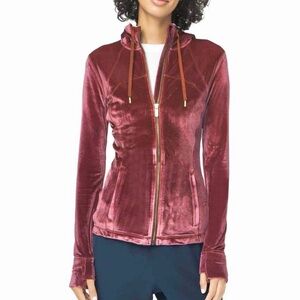 RARE Lululemon Hooded Velvet Define Jacket in Garnet
